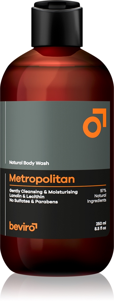 Beviro Natural Body Wash Metropolitan - Гель для душа для мужчин, 250 мл